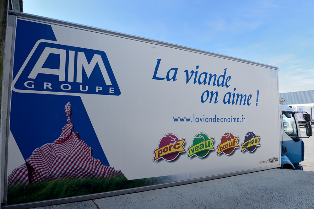 covering publicitaire camion